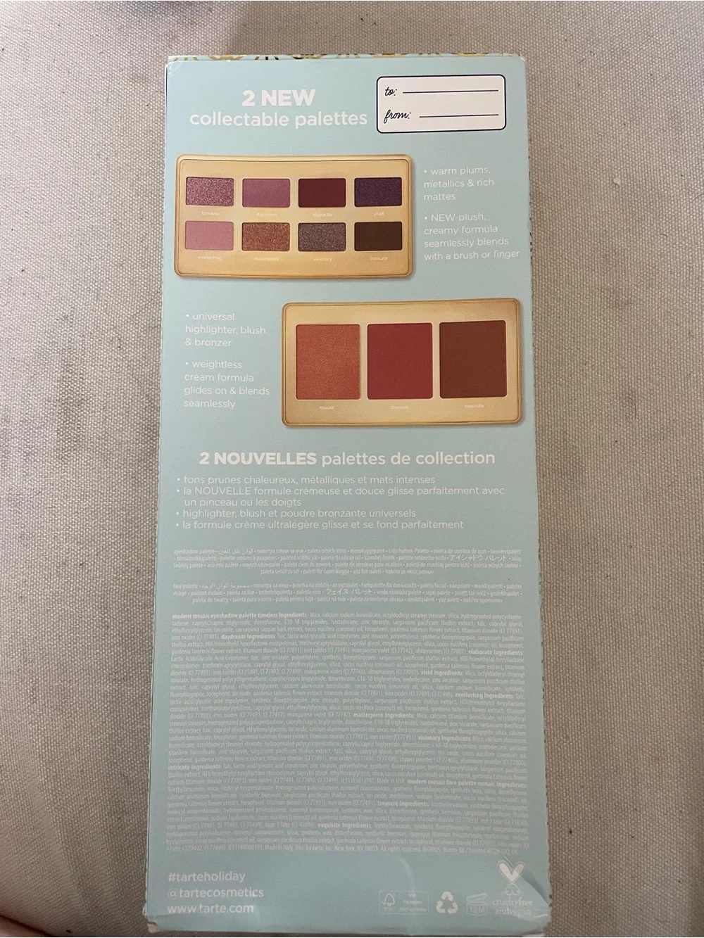 Tarte eyeshadow pallet